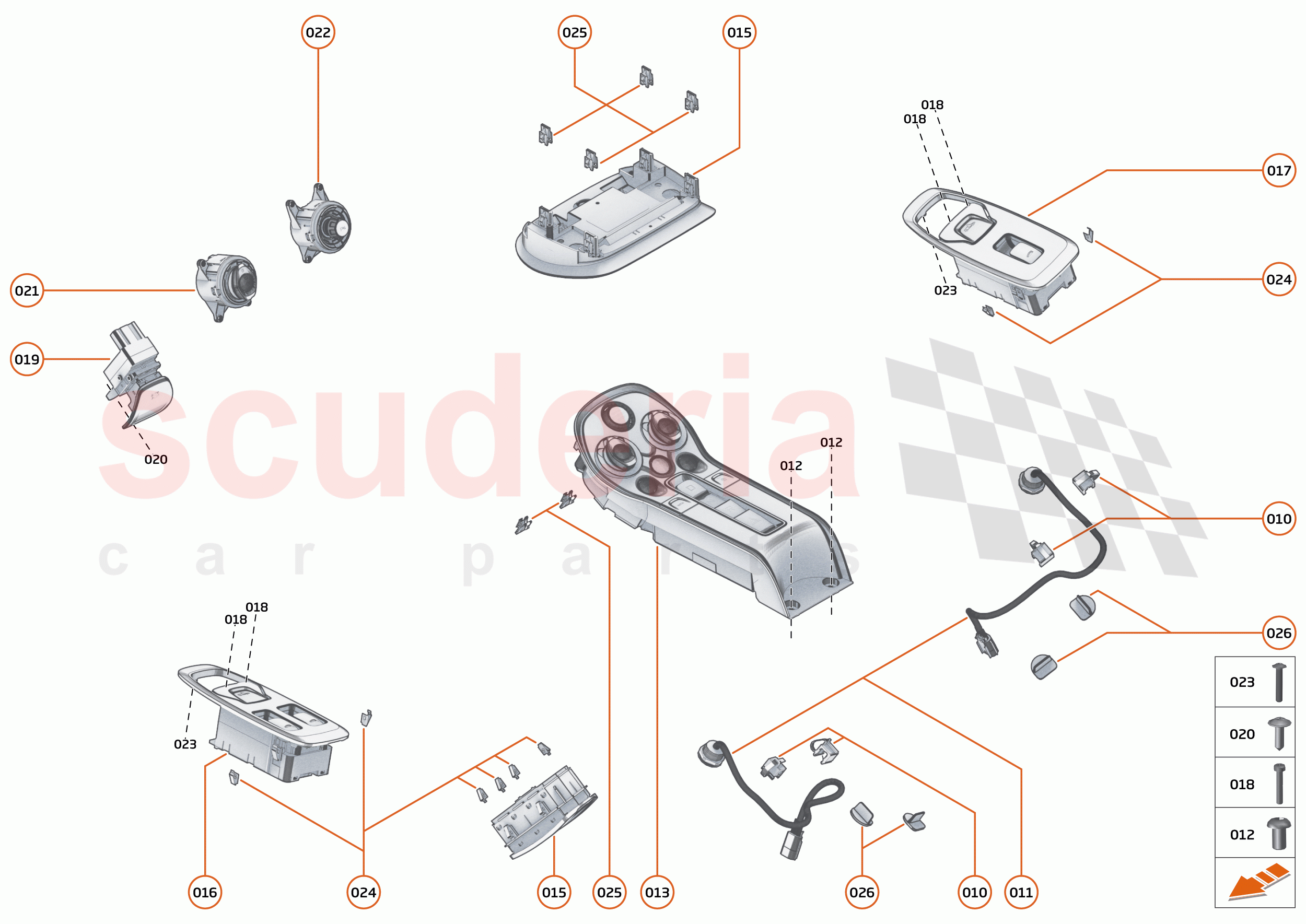 44 - ELECTRICAL SYSTEMS - 44.1 - INTERIOR SWITCHES of McLaren McLaren 600LT Spider