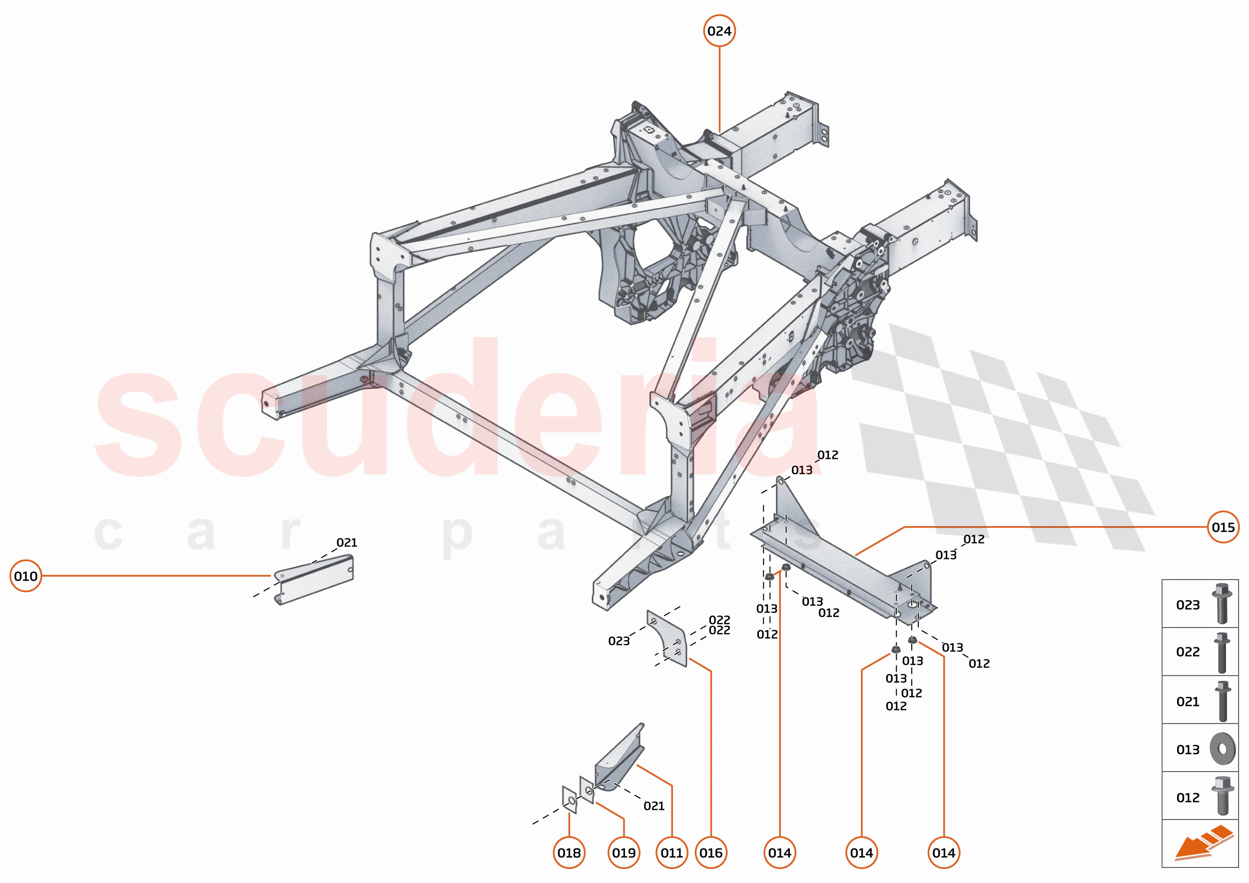 3 - REAR STRUCTURES - 3.1 - REAR FRAME of McLaren McLaren GT