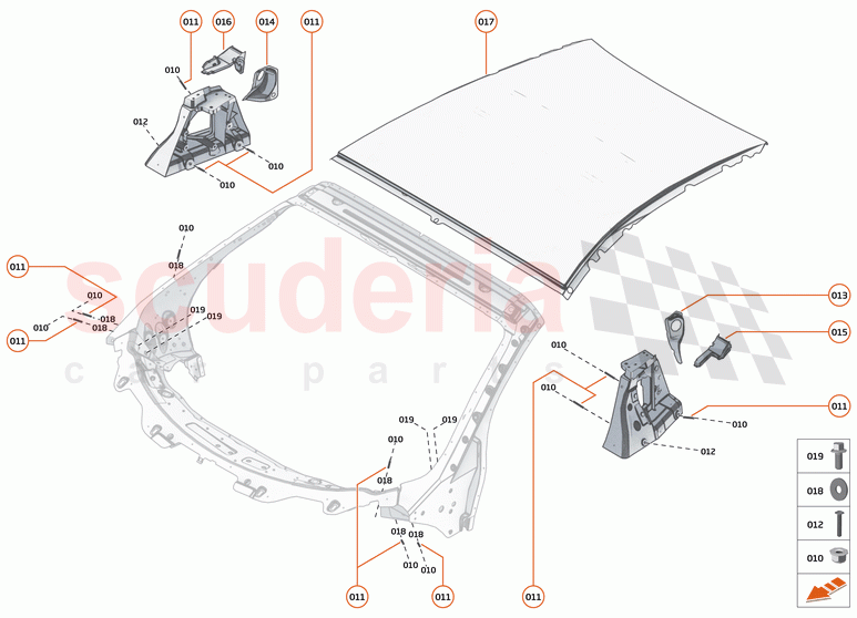 5 - PANELS - 5.5 - UPPER STRUCTURE of McLaren McLaren 600LT