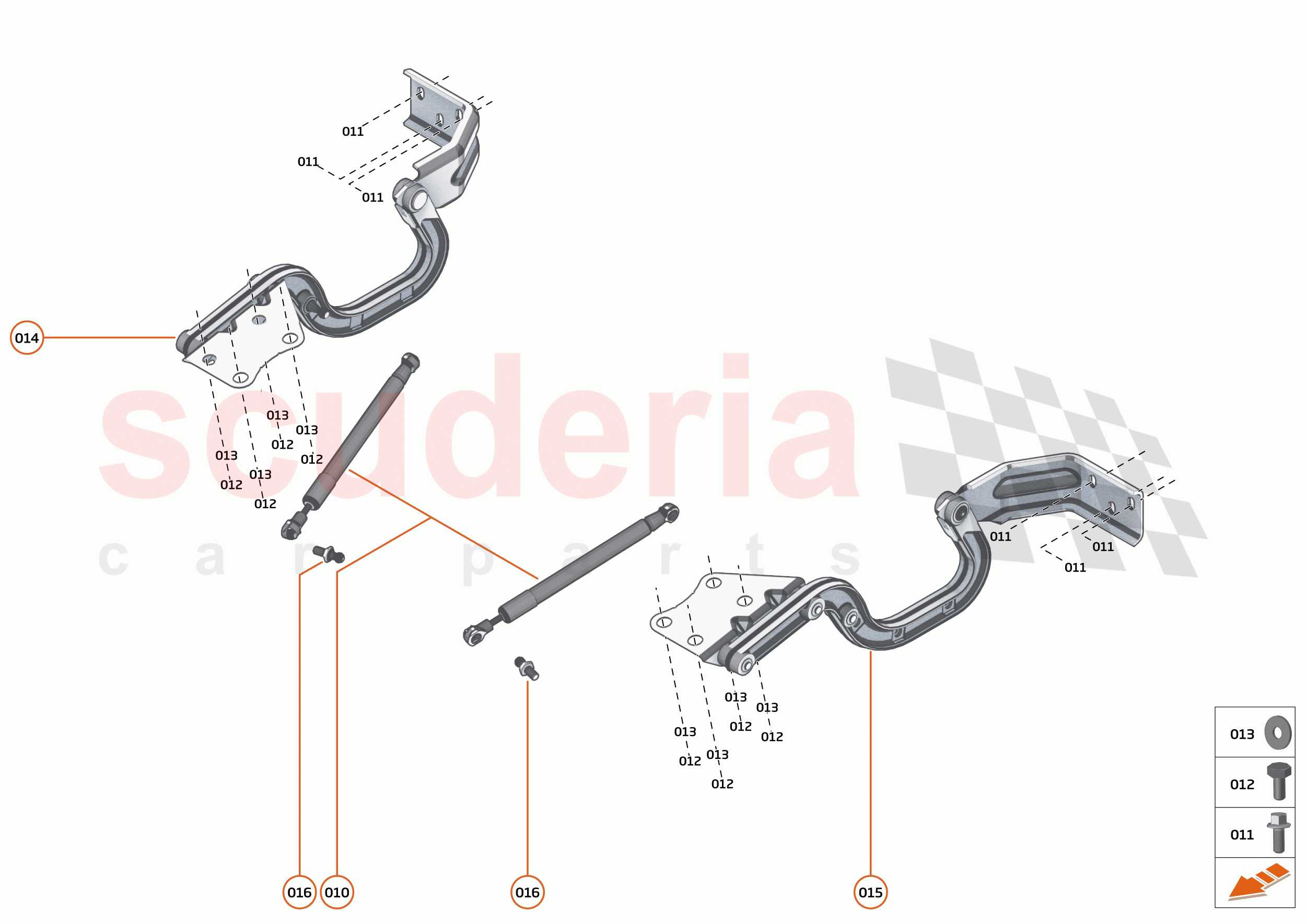 6 - CLOSURES - 6.2 - BONNET HINGE of McLaren McLaren 620R