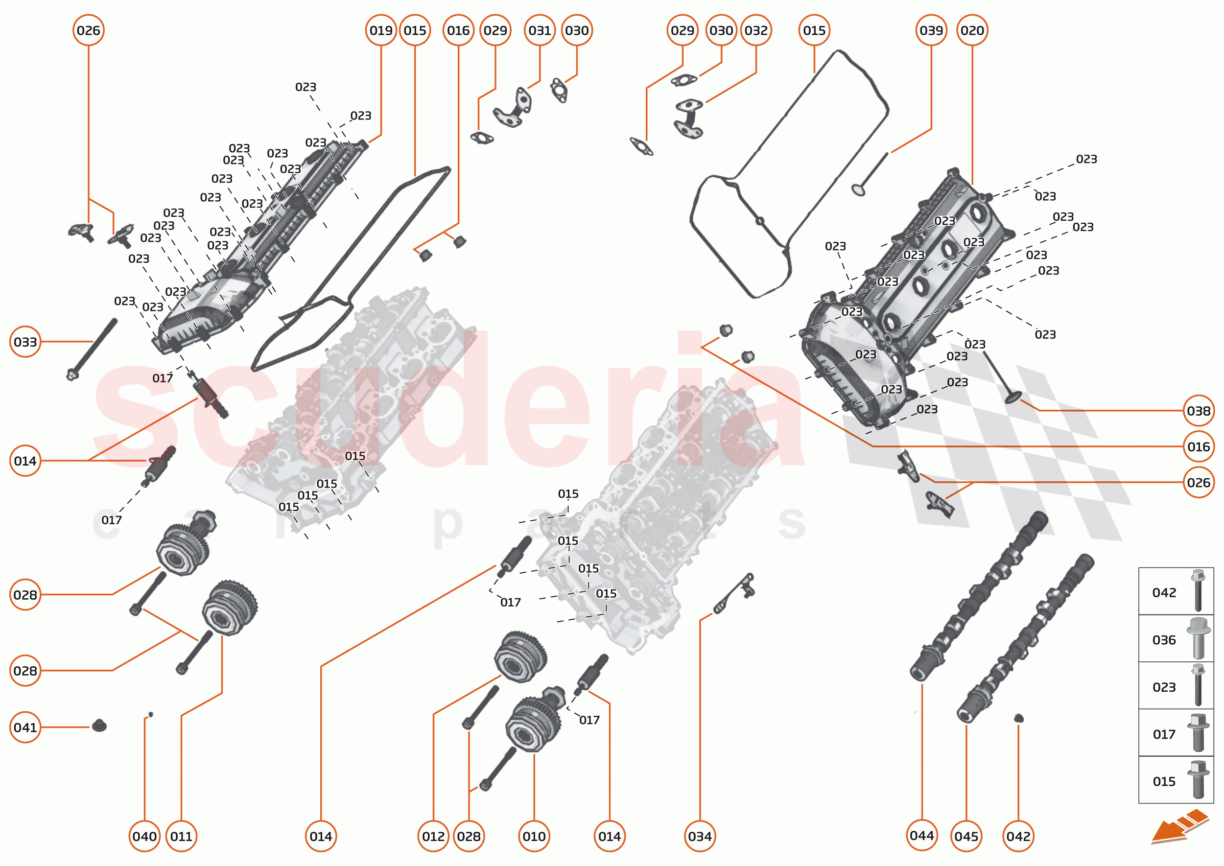 22 - ENGINE - 22.1 - CYLINDER HEAD & VALVE TRAIN of McLaren McLaren Senna