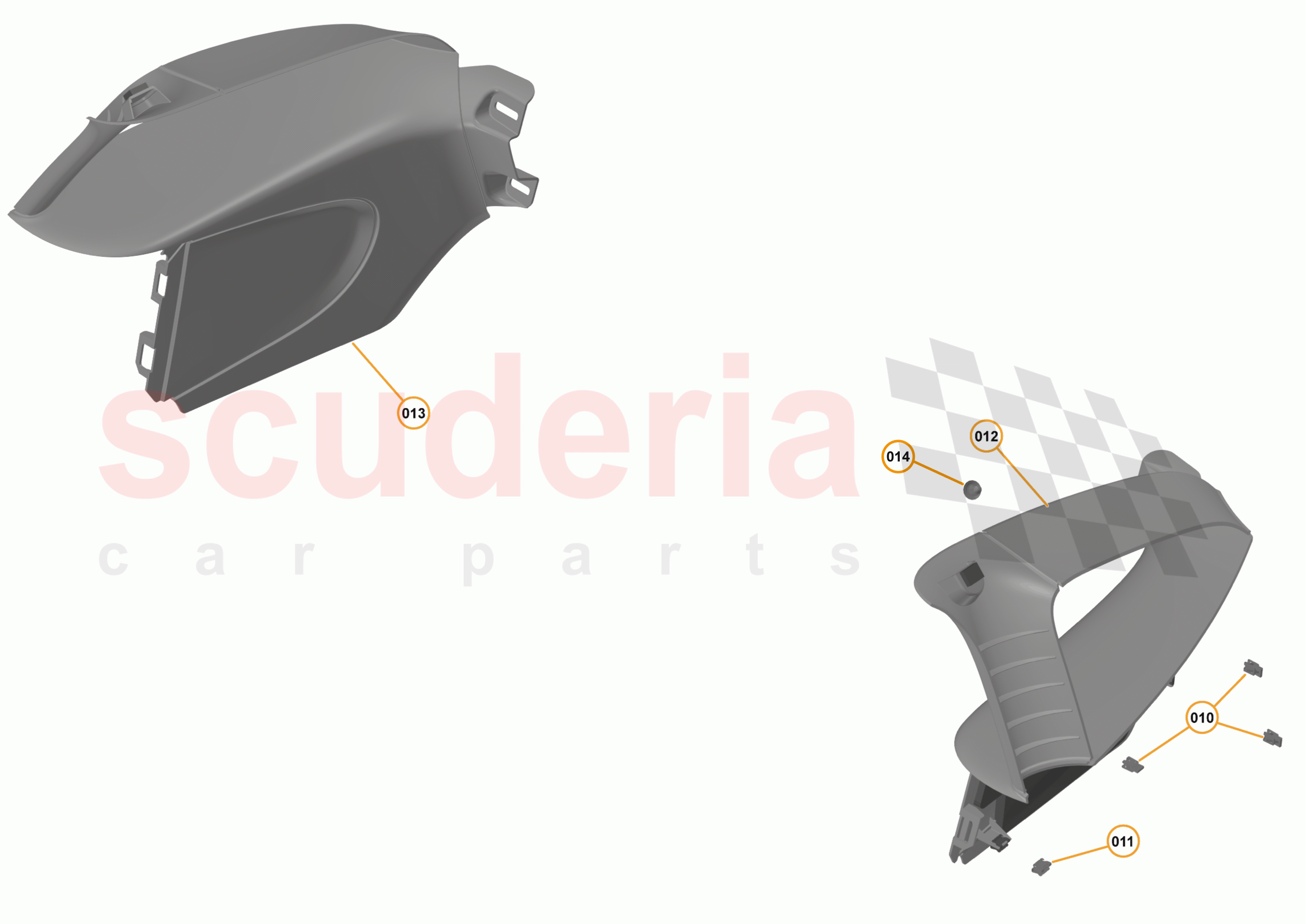 47 - INTERIOR SYSTEMS - 47.22 - LOWER & REAR TRIM - REAR QUARTER TRIM - LOW-LINE of McLaren McLaren 540C Coupe