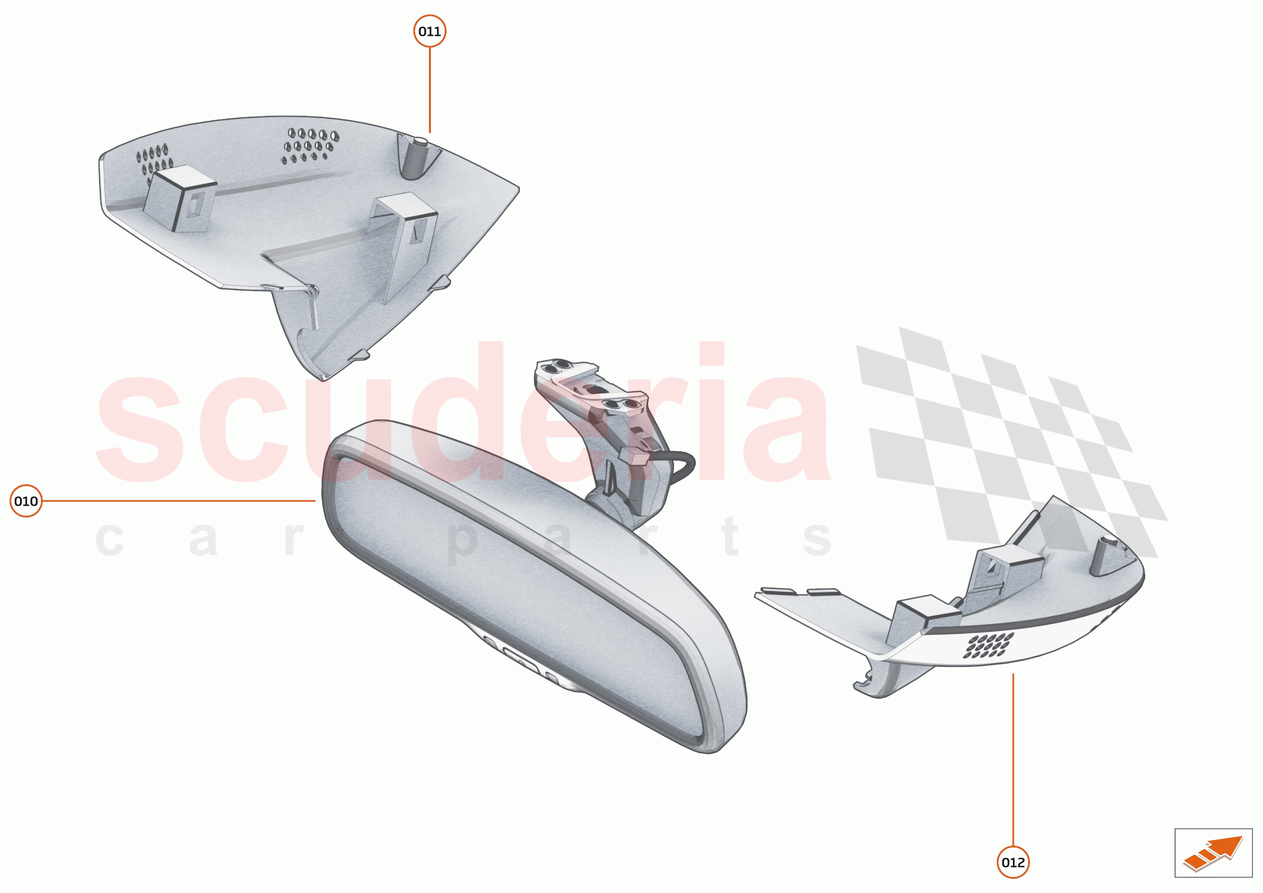 48 - INTERIOR SYSTEMS - 48.4 - DRIVER MIRROR  of McLaren McLaren 765LT