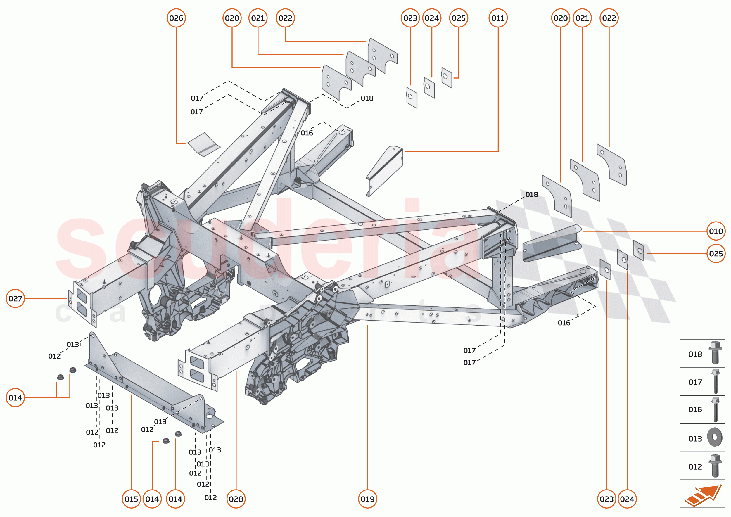 3 - REAR STRUCTURES - 3.1 - REAR FRAME of McLaren McLaren Senna