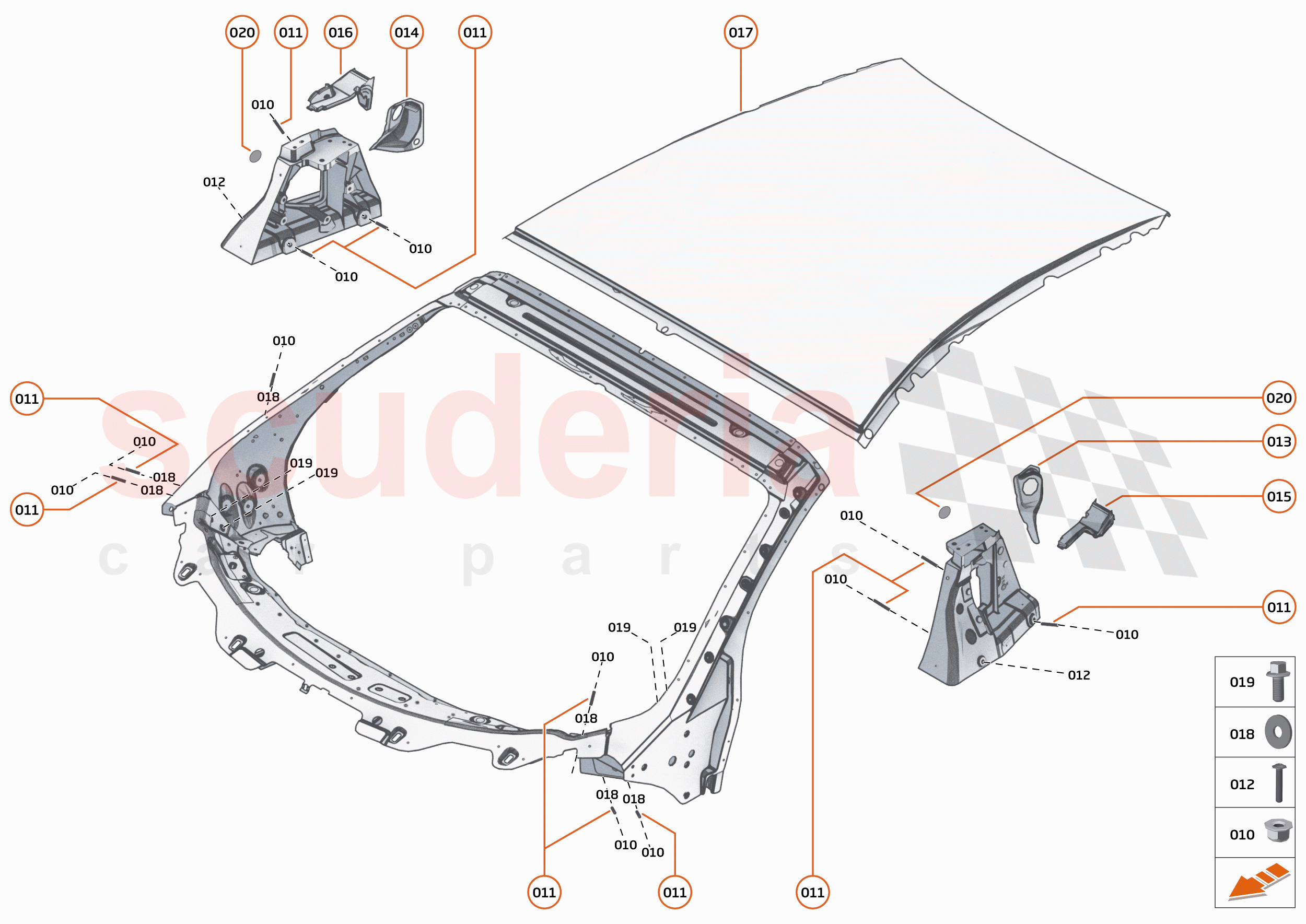 5 - PANELS - 5.5 - UPPER STRUCTURE of McLaren McLaren 620R
