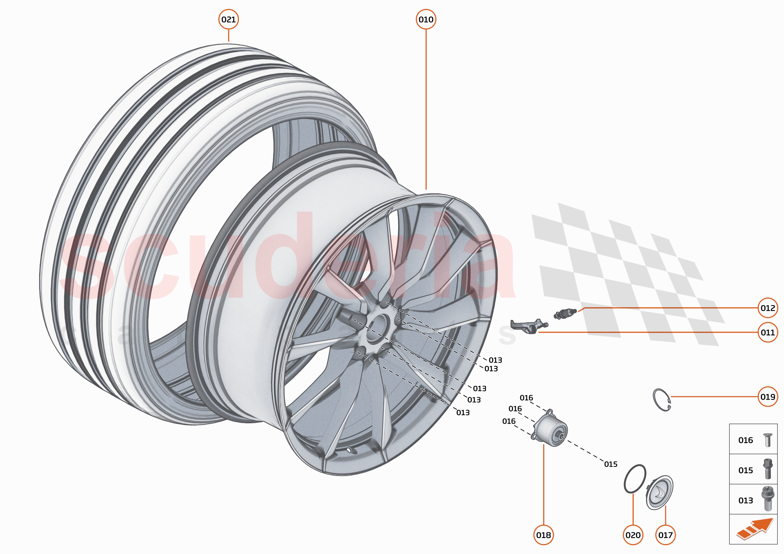 17 - SUSPENSION - 17.12 - WHEEL AND TYRE ASSEMBLIES FRONT RIGHT of McLaren McLaren Speedtail