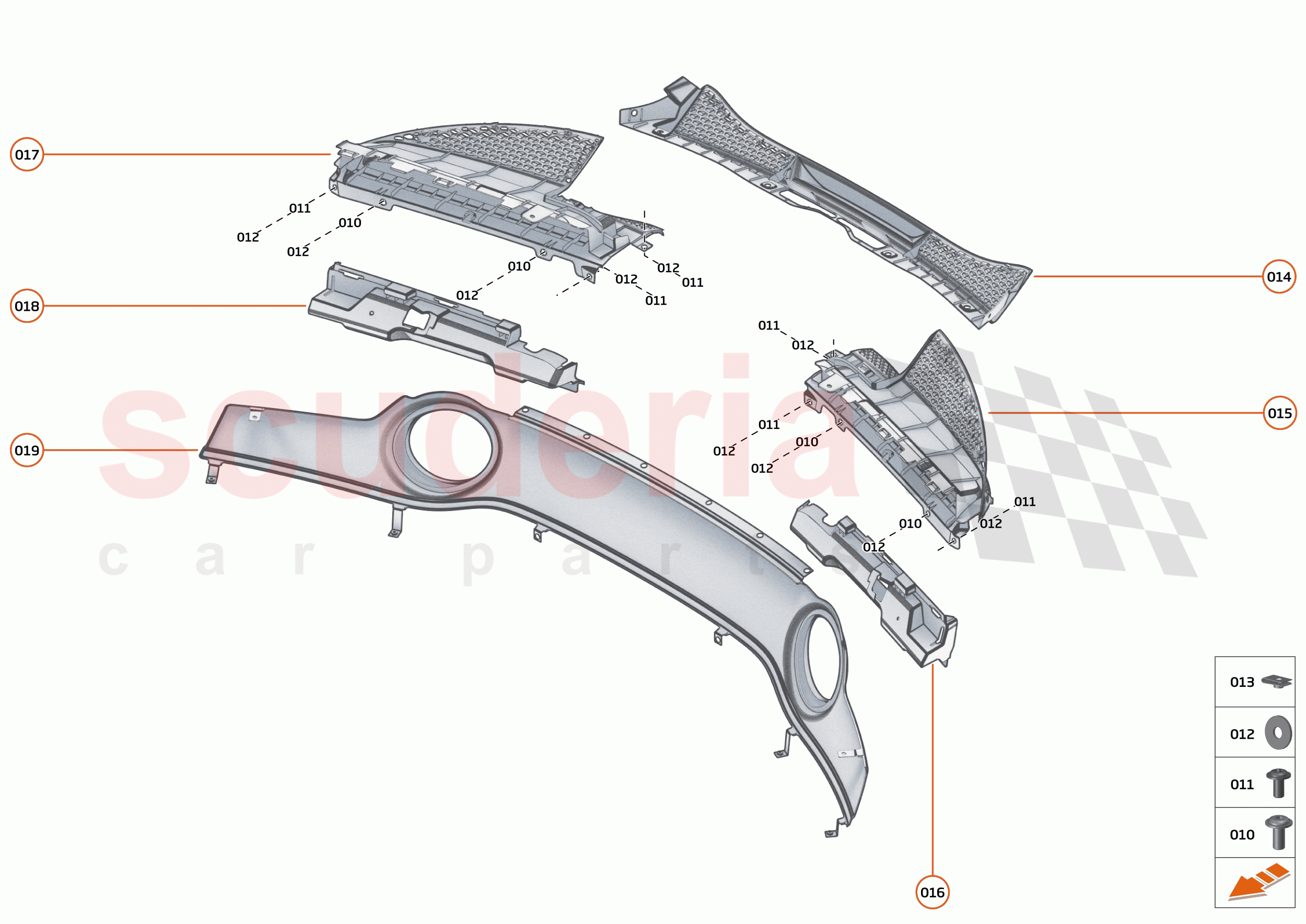 11 - EXTERIOR ORNAMENTATION - 11.8 - REAR FINISHERS AND GRILLES of McLaren McLaren GT