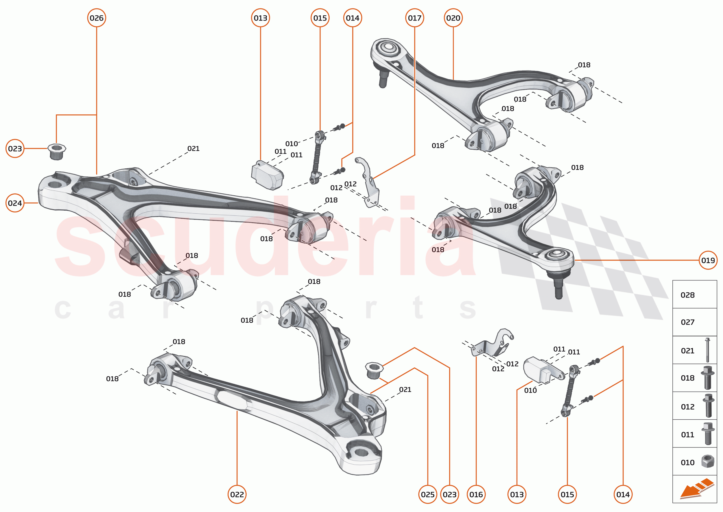 17 - SUSPENSION - 17.6 - TRANSVERSE LINKS REAR of McLaren McLaren Senna