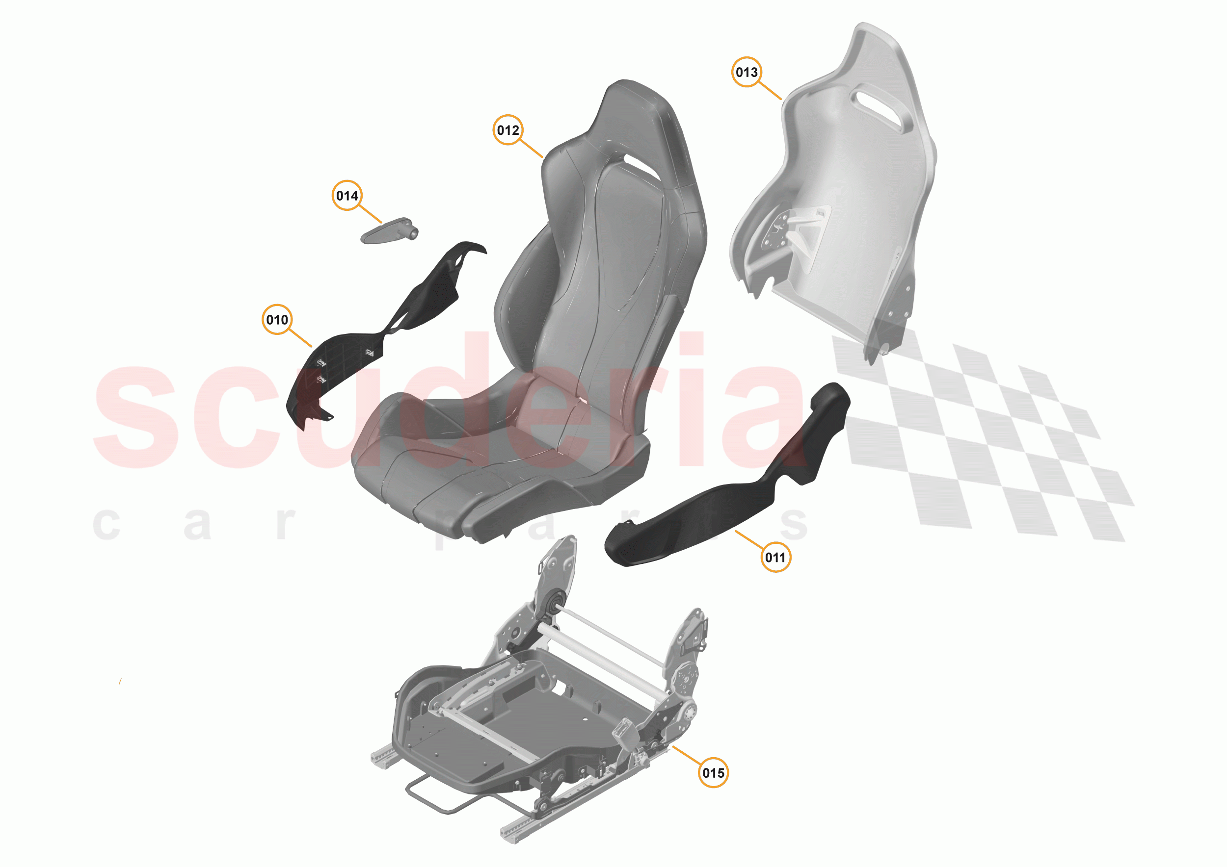 49 - INTERIOR SYSTEMS - 49.13 - SEAT ASSEMBLY - COMPONENTS & HARDWARE - MANUAL of McLaren McLaren 570S Spider
