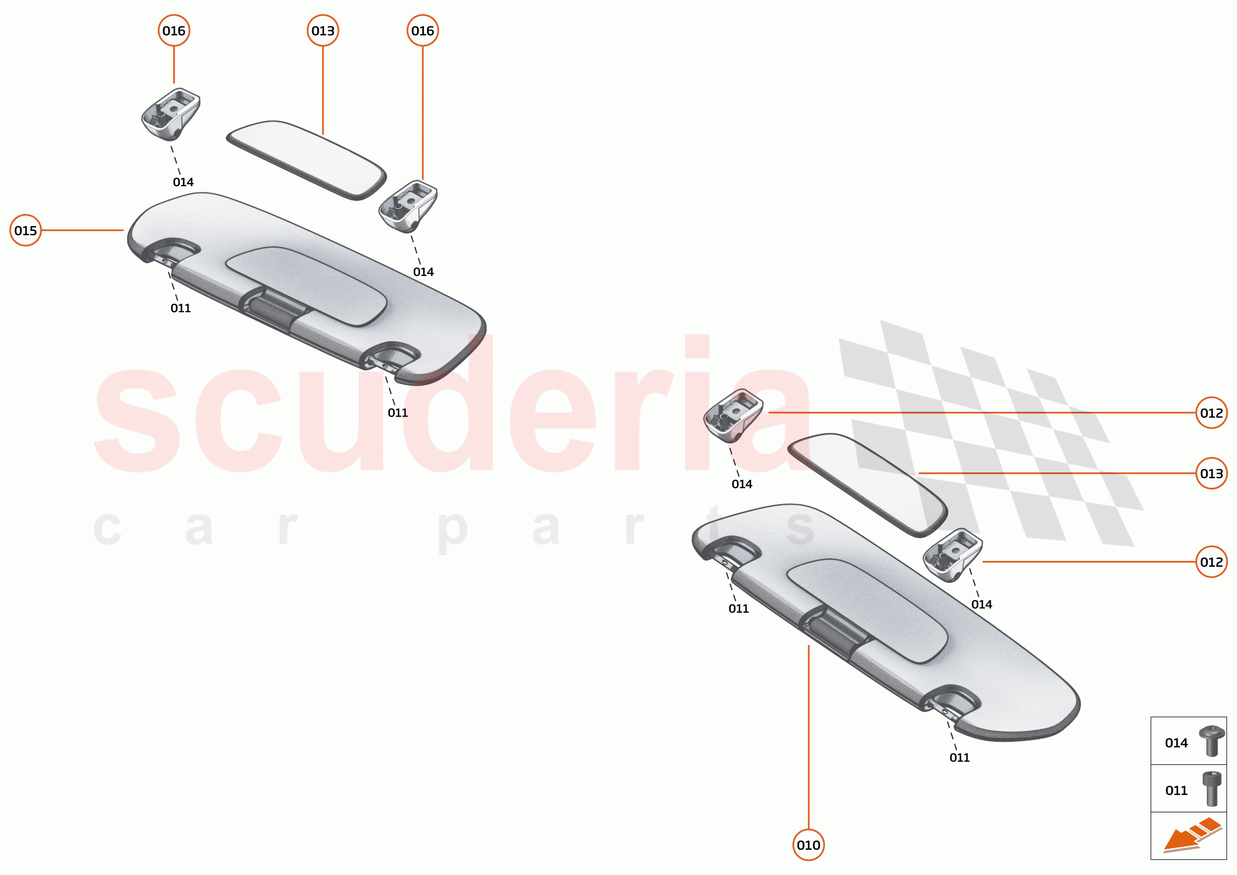 41 - INTERIOR SYSTEMS - 41.11 - SUNVISOR of McLaren McLaren Artura