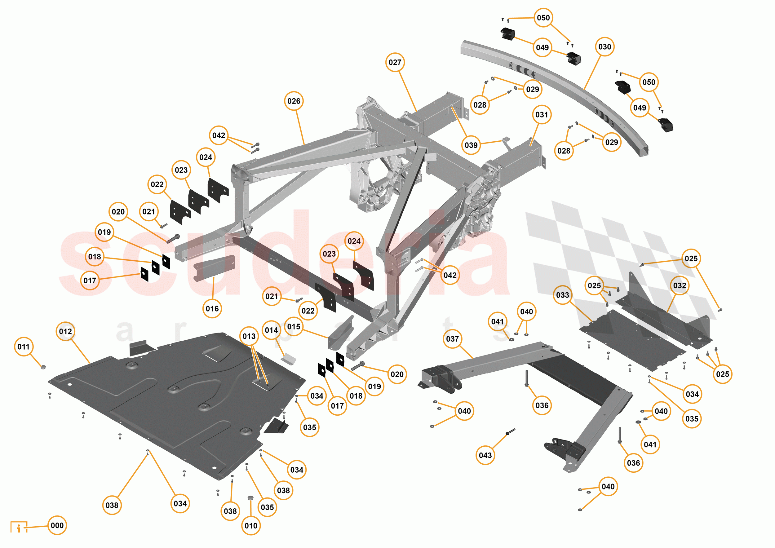 1 - A1 - BODY STRUCTURES - 1.3 - 03 - REAR FRAME ASSEMBLY of McLaren McLaren 675LT Spider