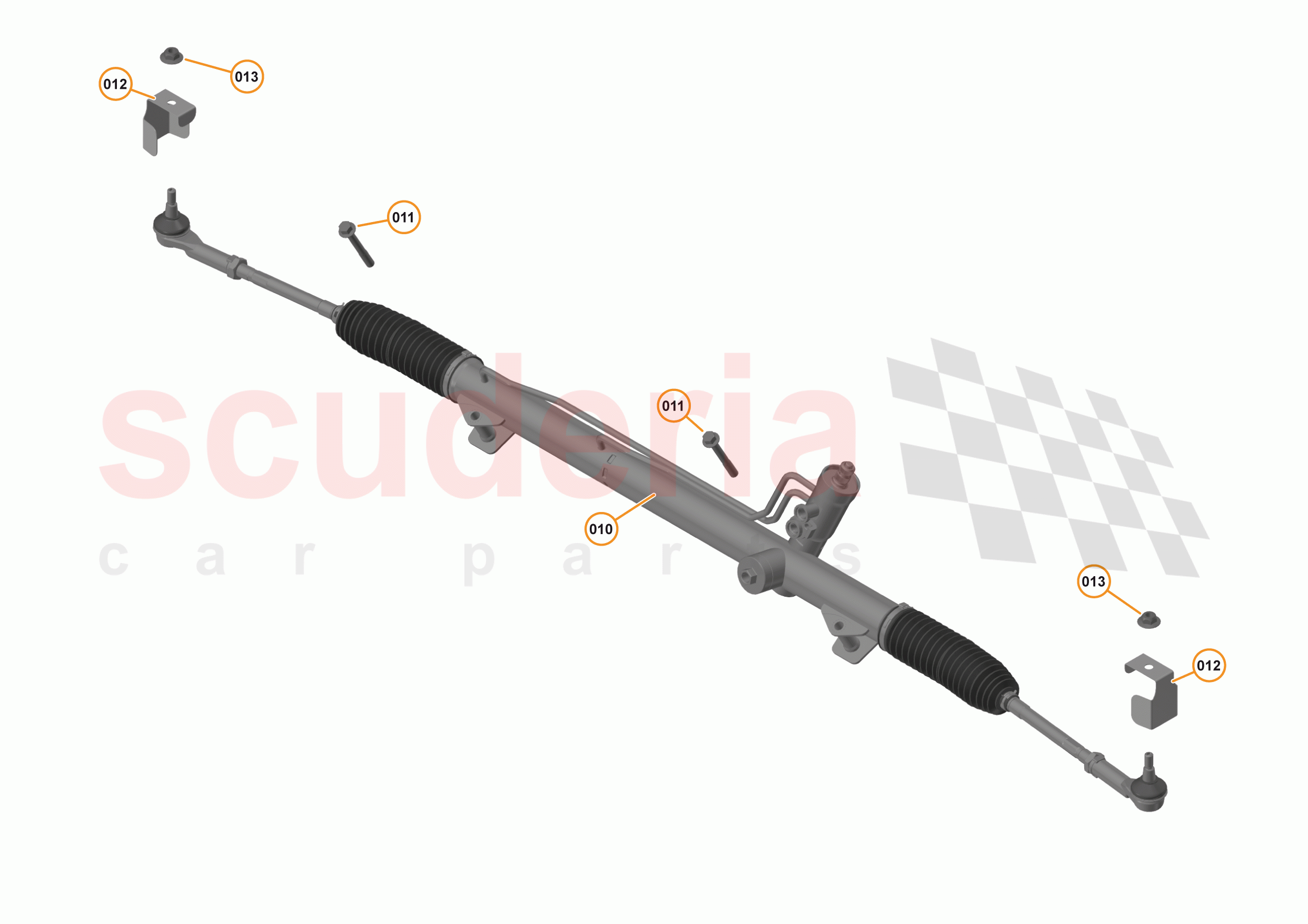25 - STEERING - 25.4 - STEERING RACK of McLaren McLaren 570S Coupe