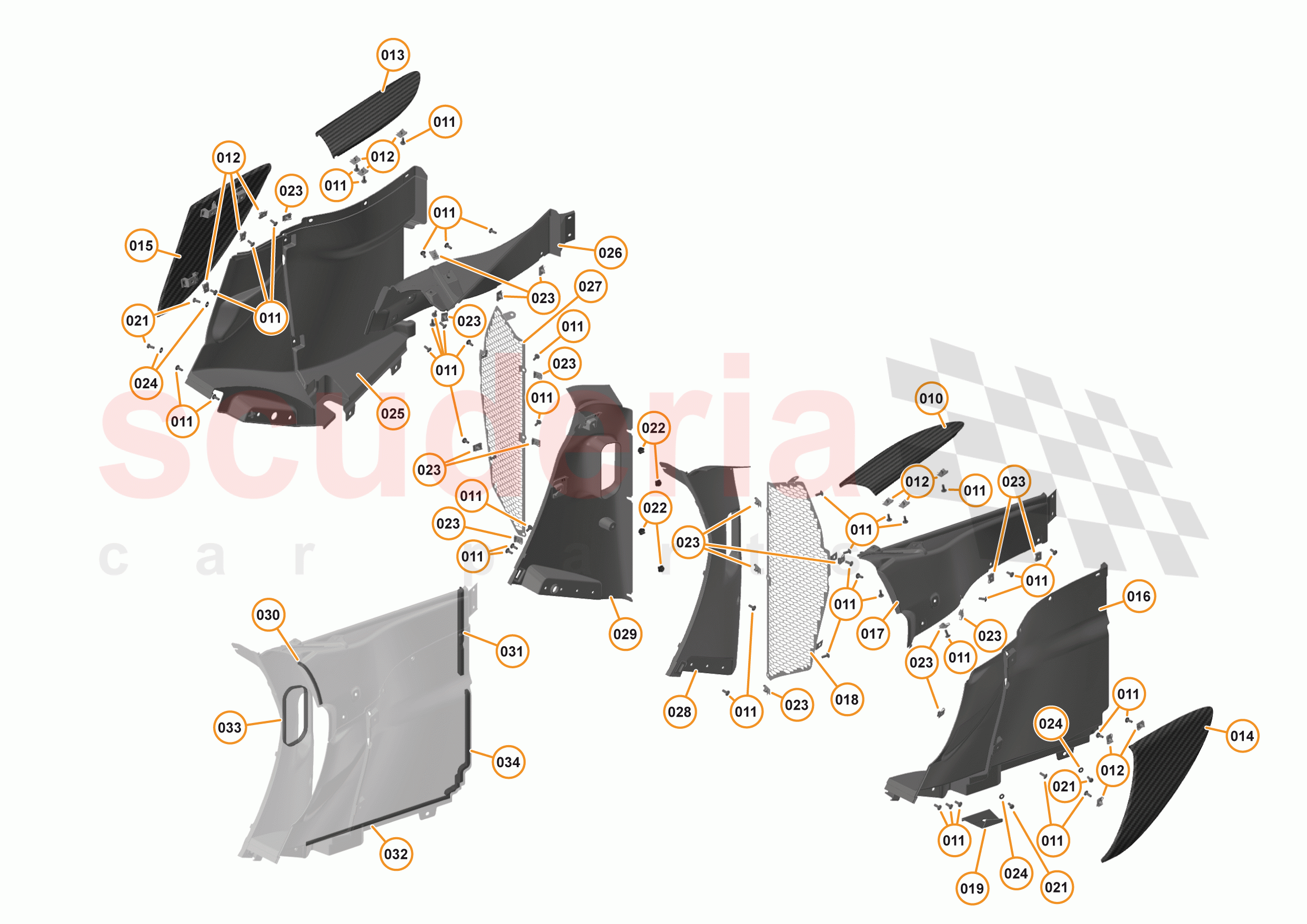 12 - DUCTS, VENTS & FLOORS - 12.2 - SIDE DUCTS & VENTS of McLaren McLaren 540C Coupe
