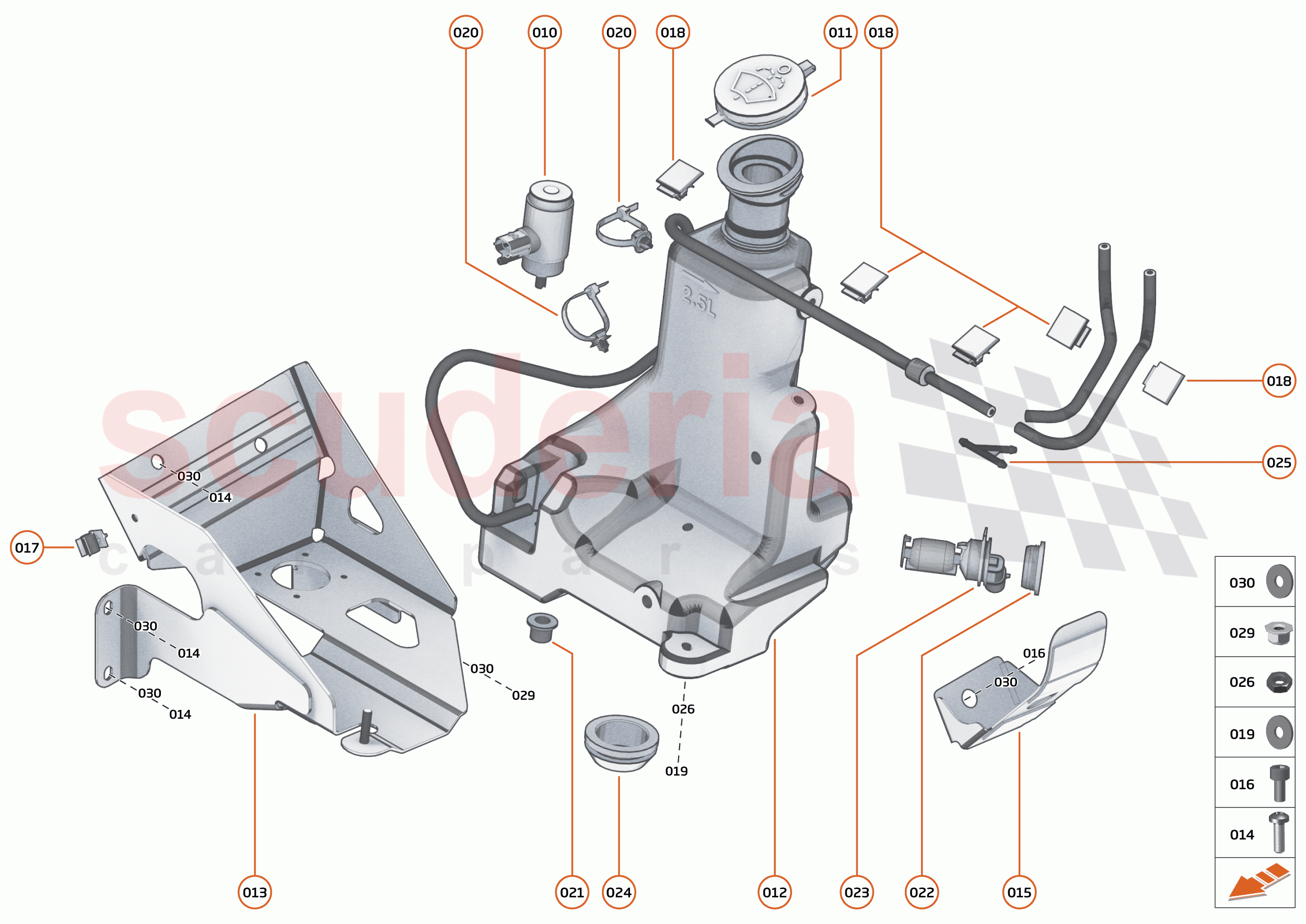 13 - WIPERS AND WASHER SYSTEM - 13.1 - WASHER SYSTEM of McLaren McLaren Speedtail