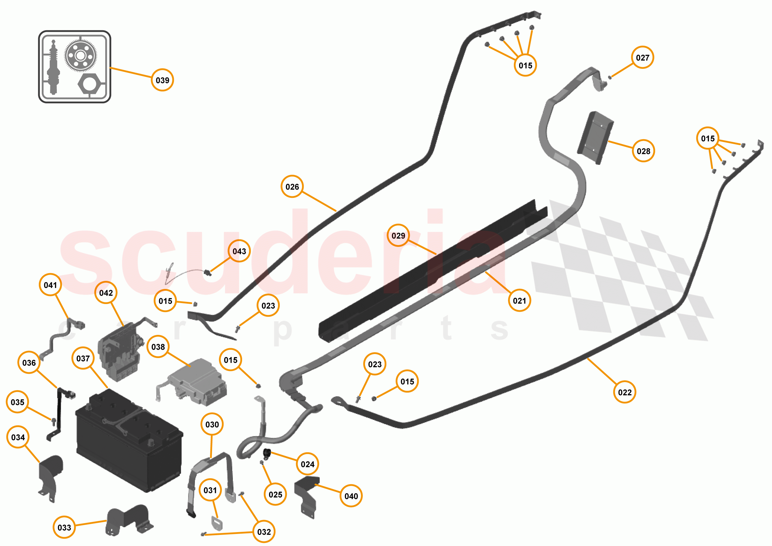 23 - M1 - ELECTRICAL DISTRIBUTION - 23.1 - 01 - ELECTRICAL DISTRIBUTION - POWER DISTRIBUTION of McLaren McLaren 625C Spider