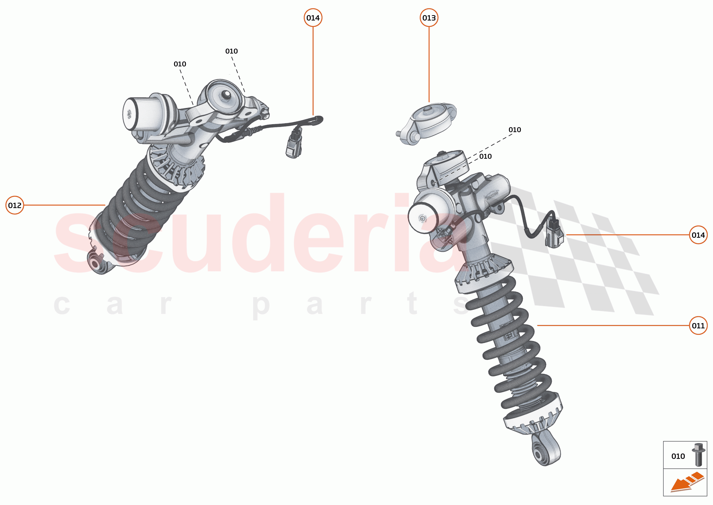 19 - SUSPENSION - 19.5 - DAMPER & ACTUATOR ASSEMBLIES REAR of McLaren McLaren Artura