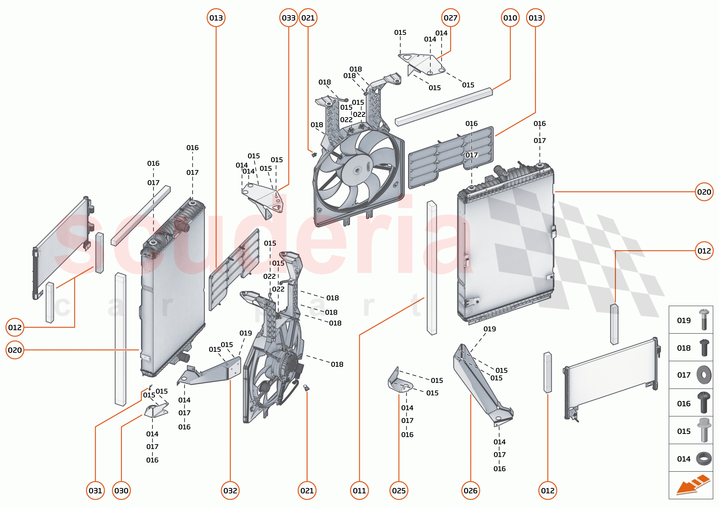 31 - COOLING - HIGH TEMP - 31.2 - HIGH TEMP MAIN RADIATORS & FANS of McLaren McLaren 750S Spider