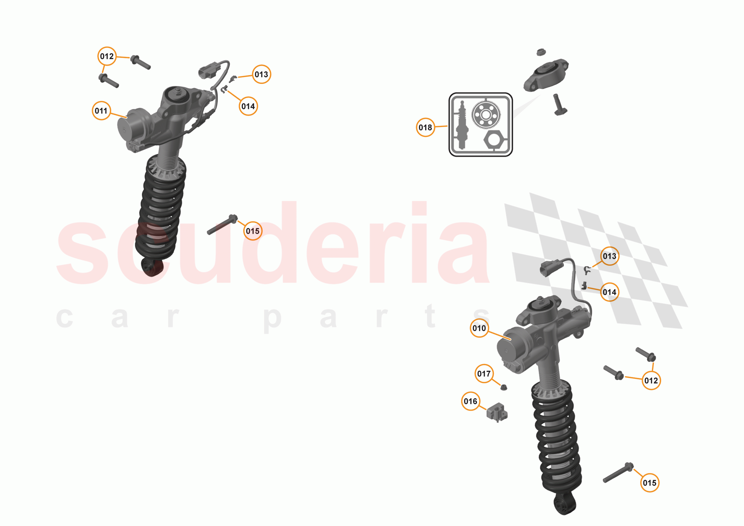 17 - SUSPENSION - REAR - 17.1 - DAMPER & ACTUATOR ASSEMBLIES REAR of McLaren McLaren 570GT