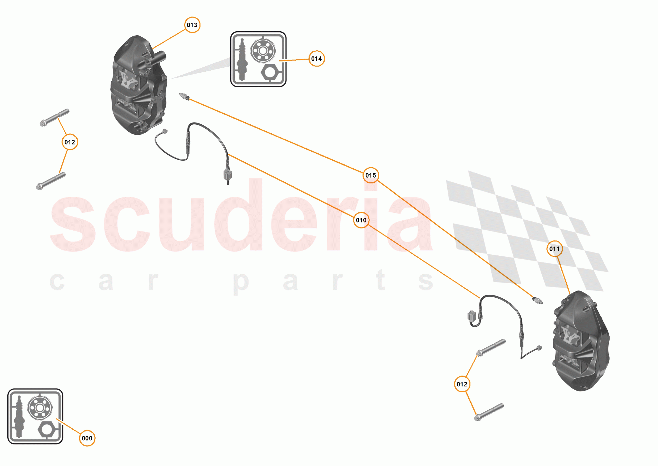 22 - BRAKES - REAR - 22.2 - BRAKE CALIPERS REAR of McLaren McLaren P1 Coupe