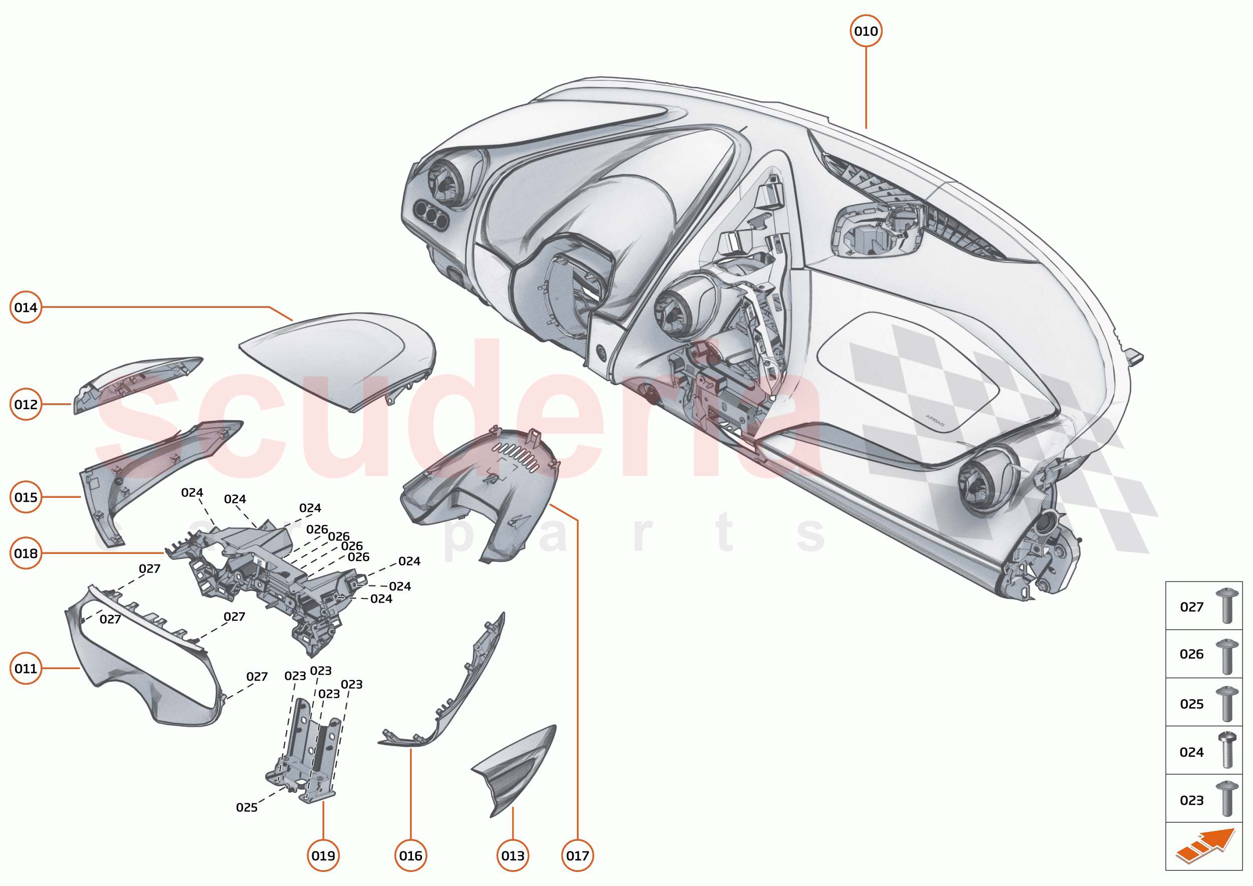 48 - INTERIOR SYSTEMS - 48.2 - ASSY FACIA - ASSEMBLY of McLaren McLaren 750S Coupe