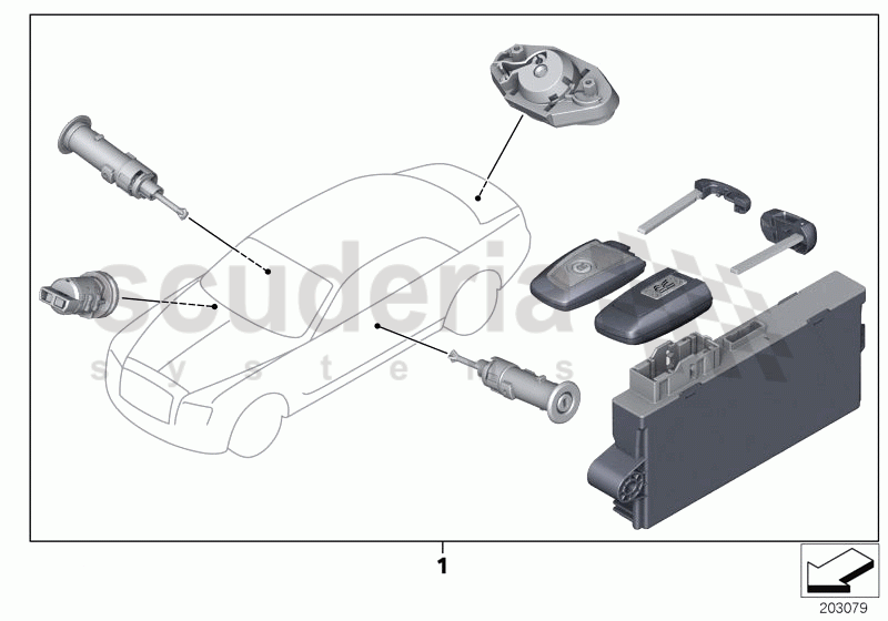 One-key locking of Rolls Royce Rolls Royce Ghost Series I (2009-2014)