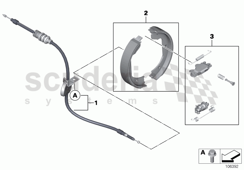 PARKING BRAKE/BRAKE SHOES of Rolls Royce Rolls Royce Phantom