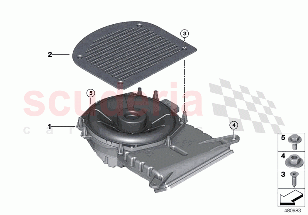 Components central bass of Rolls Royce Rolls Royce Cullinan RR31(2017-2023)