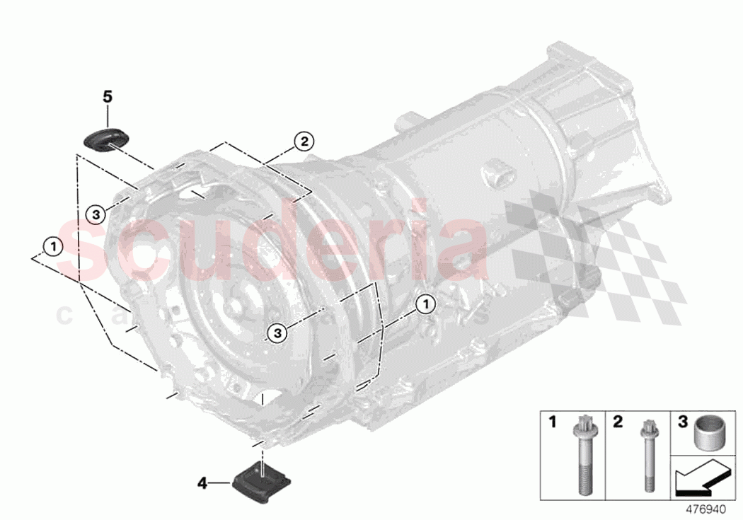 Transmission mounting parts of Rolls Royce Rolls Royce Cullinan RR31(2017-2023)