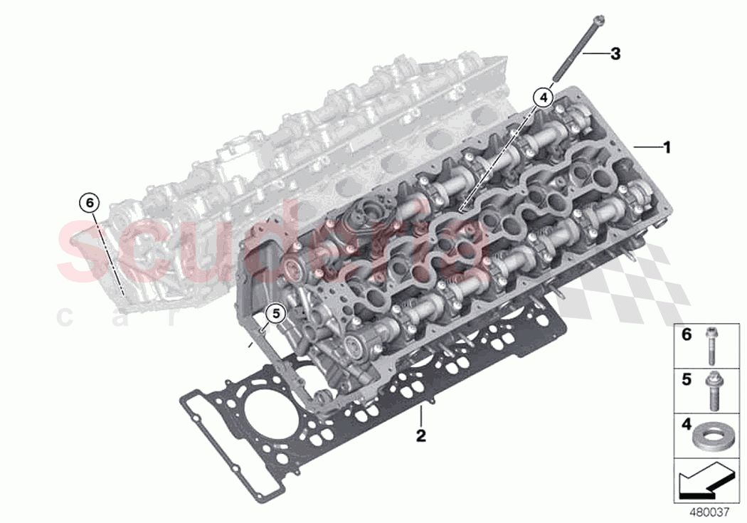 Cylinder head of Rolls Royce Rolls Royce Cullinan RR31(2017-2023)