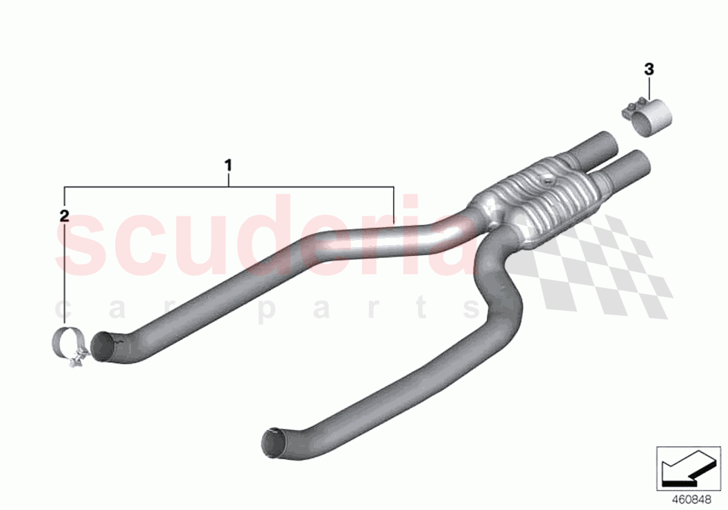 Front silencer of Rolls Royce Rolls Royce Cullinan RR31(2017-2023)