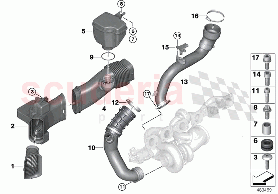 Air duct of Rolls Royce Rolls Royce Cullinan RR31(2017-2023)