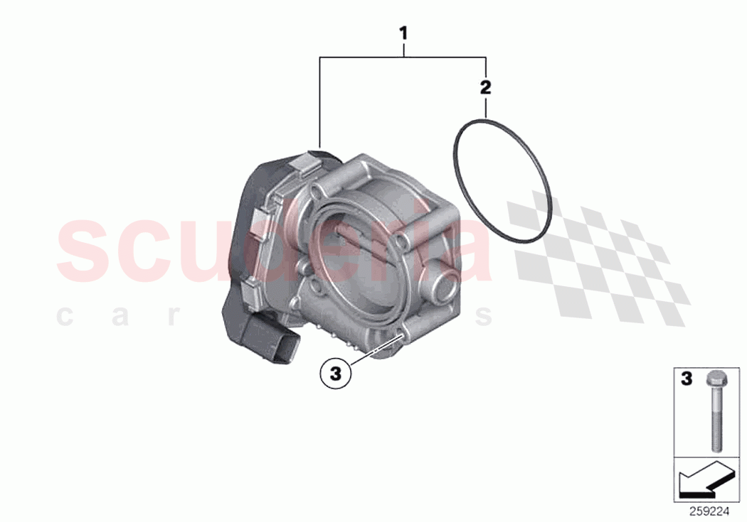 Throttle housing Assy of Rolls Royce Rolls Royce Cullinan RR31(2017-2023)