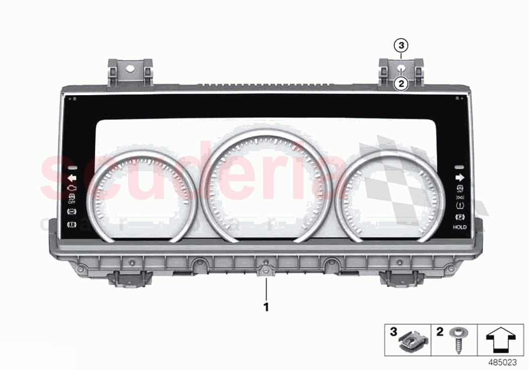 Instrument cluster of Rolls Royce Rolls Royce Cullinan RR31(2017-2023)