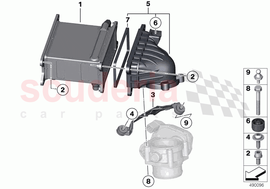 Charge air cooler of Rolls Royce Rolls Royce Cullinan RR31(2017-2023)