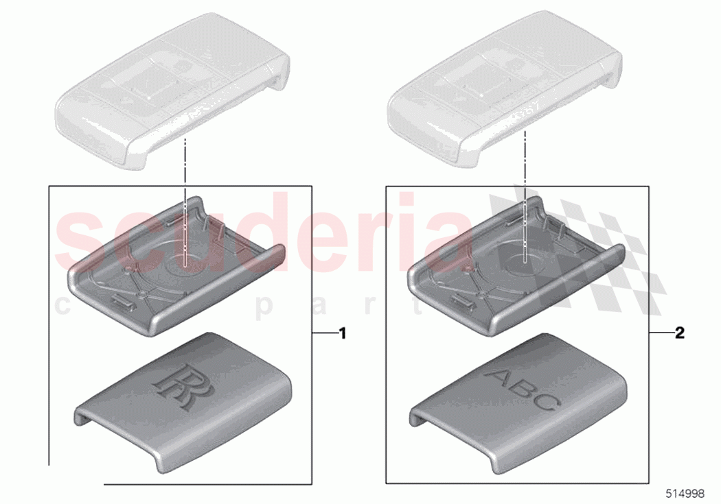 Personalised Key Backs of Rolls Royce Rolls Royce Cullinan RR31(2017-2023)
