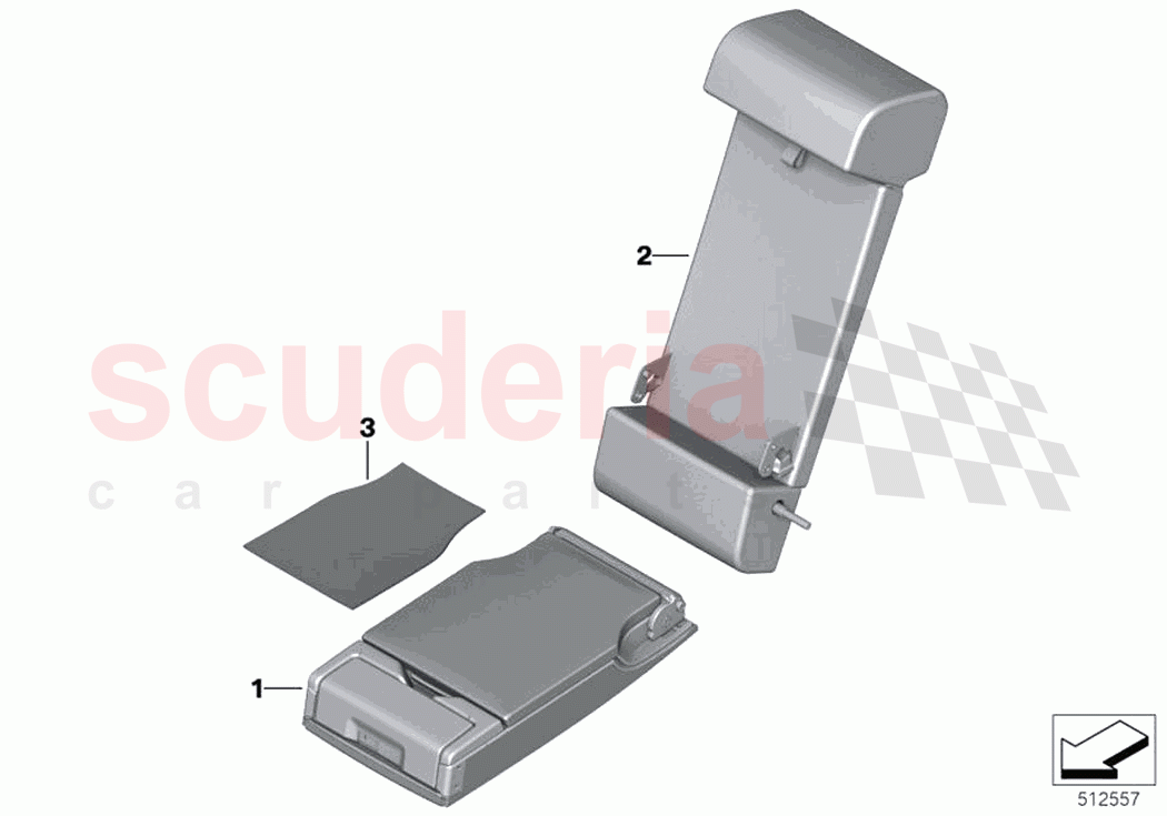 Rear seat centre armrest basic seat of Rolls Royce Rolls Royce Cullinan RR31(2017-2023)