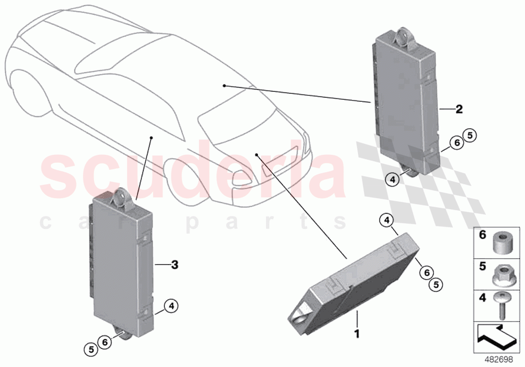 Control unit coach door of Rolls Royce Rolls Royce Cullinan RR31(2017-2023)