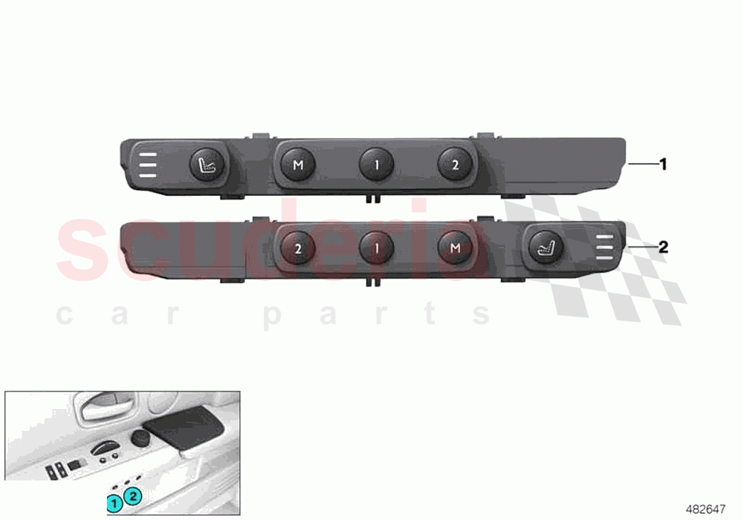 Seat functions rear pass compartment of Rolls Royce Rolls Royce Cullinan RR31(2017-2023)