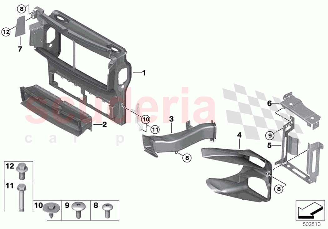 Air ducts of Rolls Royce Rolls Royce Cullinan RR31(2017-2023)