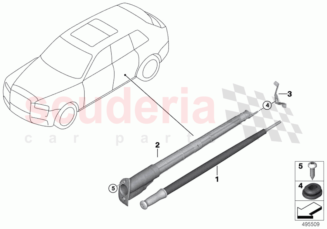 Umbrella bag of Rolls Royce Rolls Royce Cullinan RR31(2017-2023)