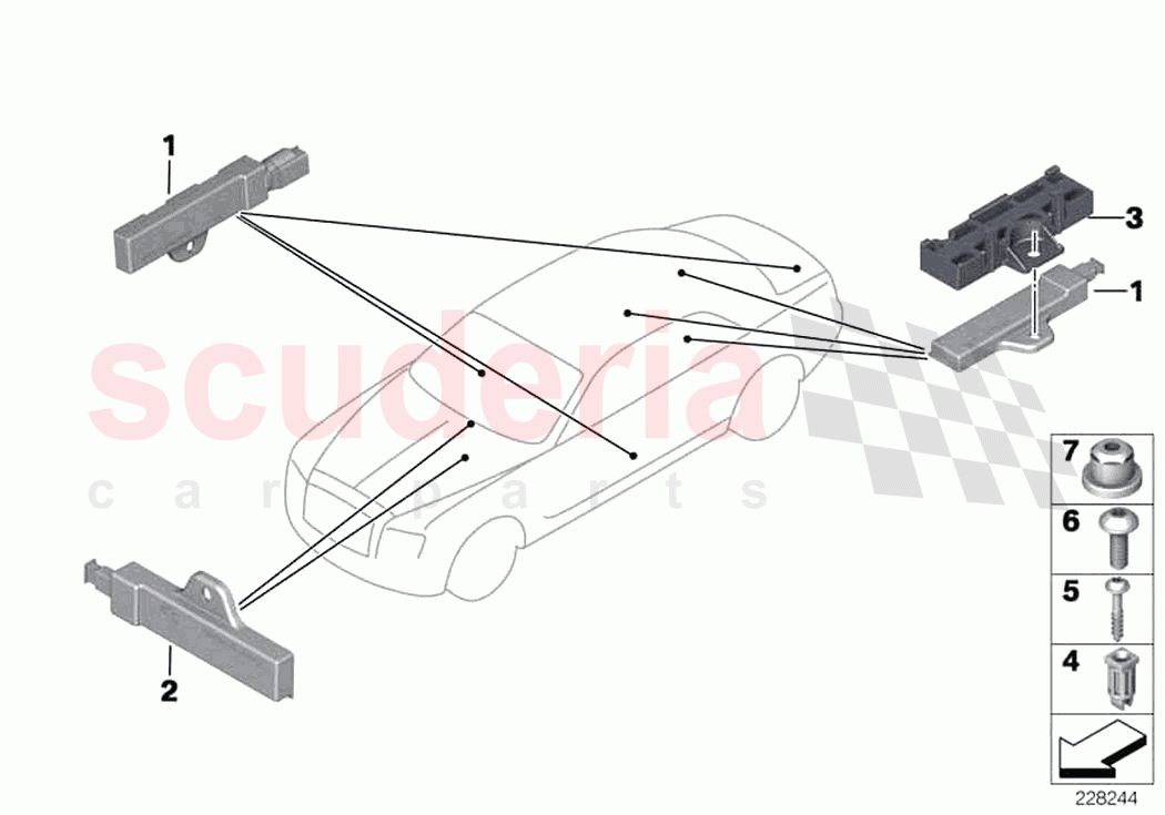 Single parts aerial comfort access of Rolls Royce Rolls Royce Dawn RR6(2017-2023)