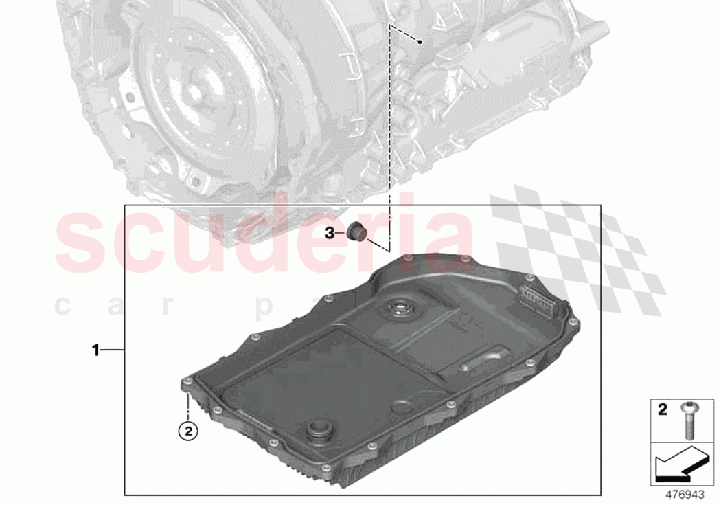 GA8HP95Z oil sump of Rolls Royce Rolls Royce Dawn RR6(2017-2023)