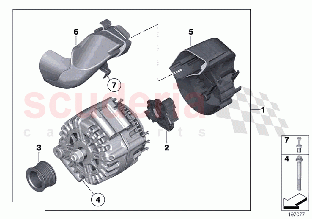 Alternator of Rolls Royce Rolls Royce Dawn RR6(2017-2023)