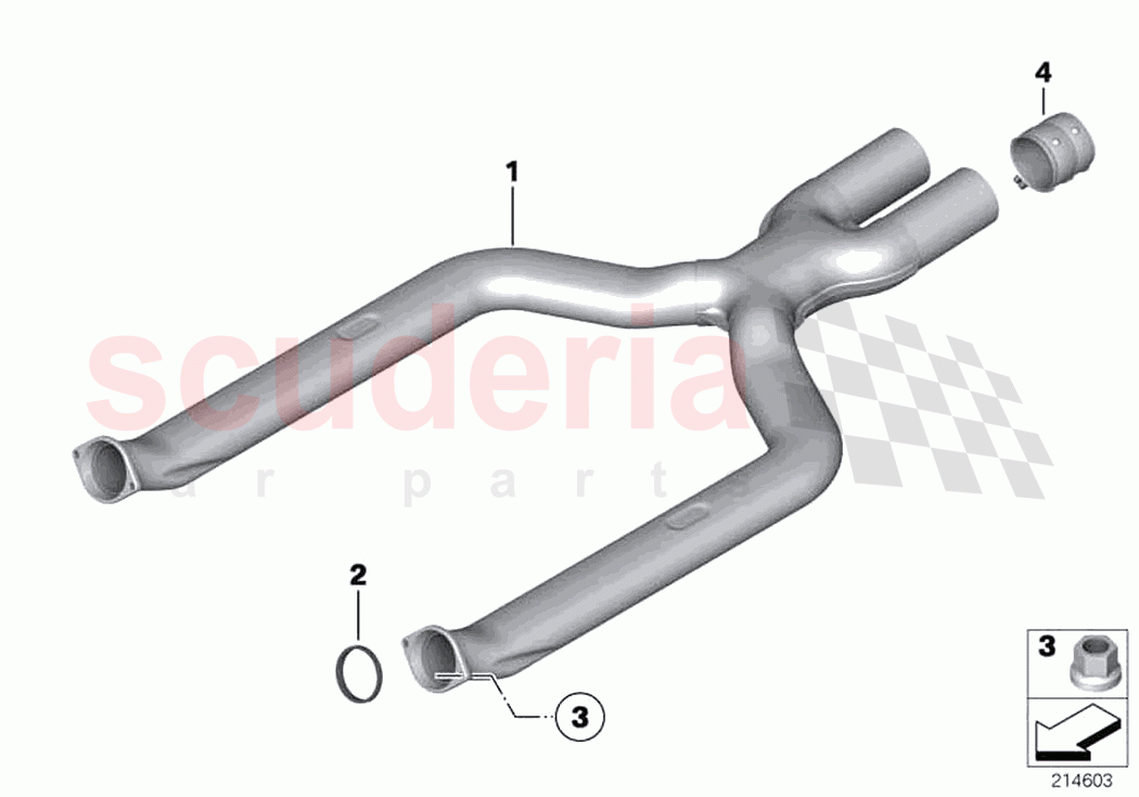 Front silencer of Rolls Royce Rolls Royce Dawn RR6(2017-2023)