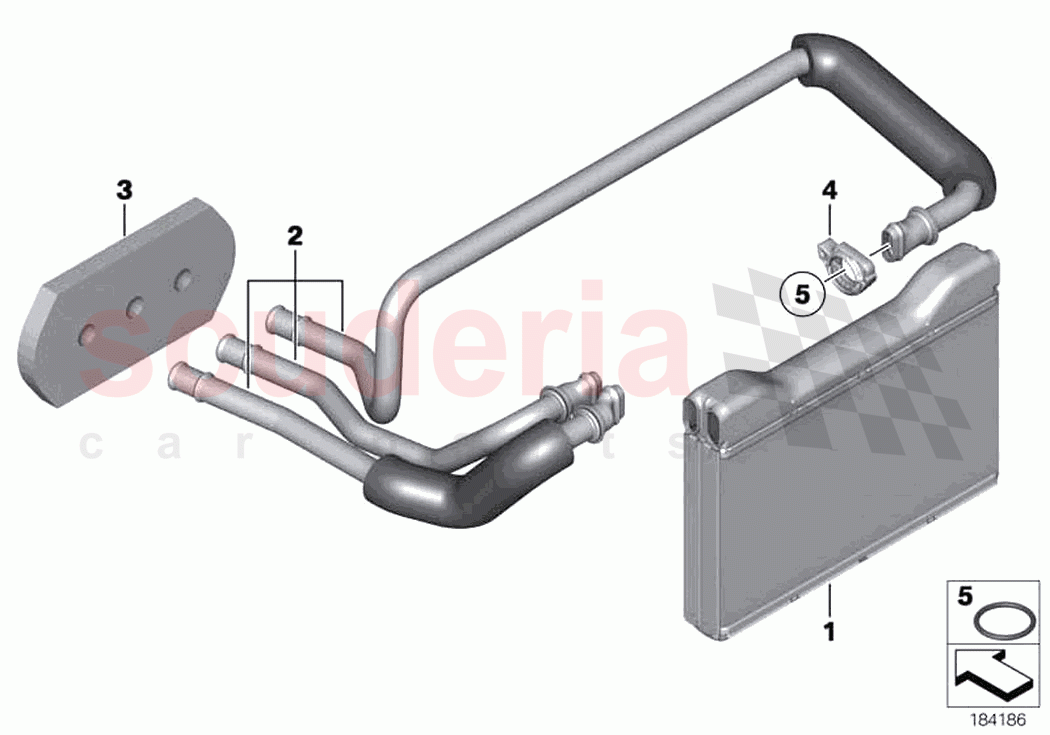 Heater radiator of Rolls Royce Rolls Royce Dawn RR6(2017-2023)