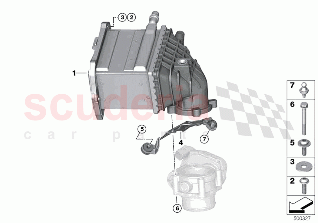 Charge air cooler of Rolls Royce Rolls Royce Dawn RR6(2017-2023)