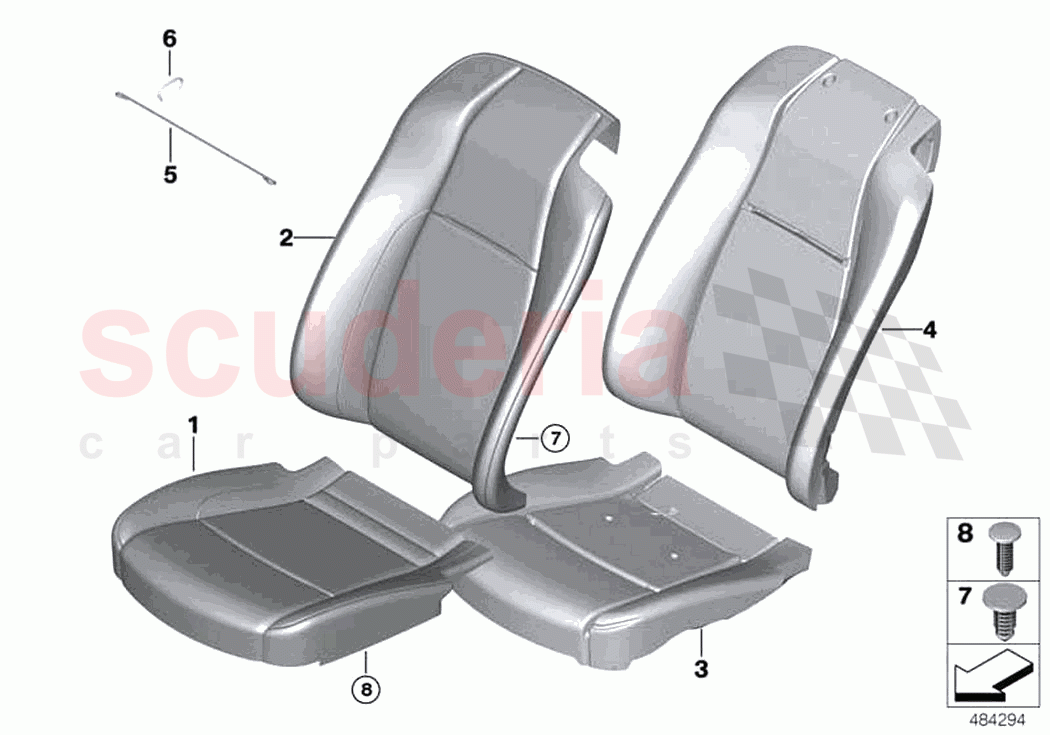Seat front cushion cover basic seat of Rolls Royce Rolls Royce Dawn RR6(2017-2023)