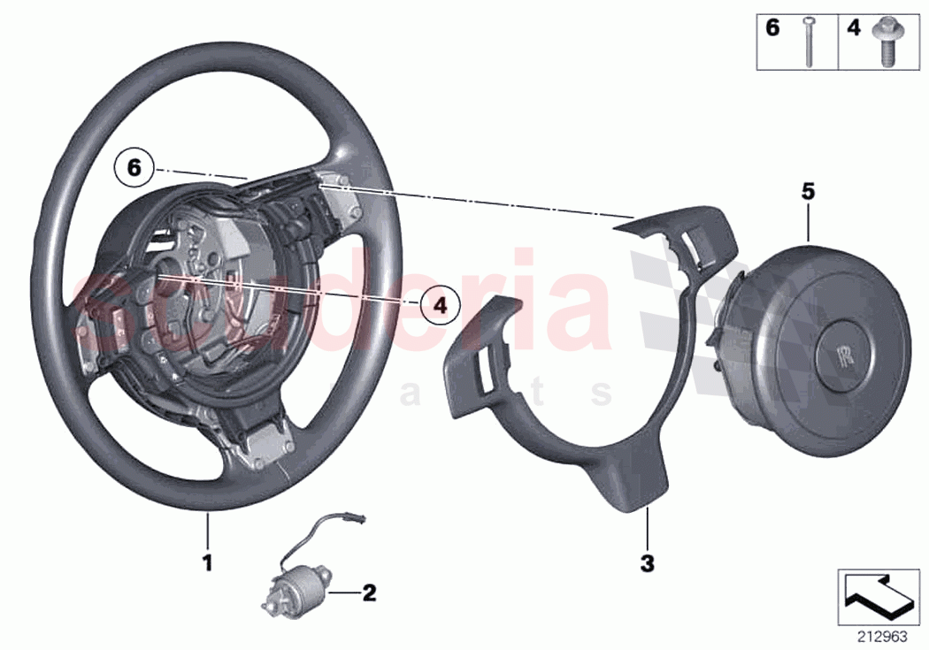 Steering wheel airbag multifunctional of Rolls Royce Rolls Royce Dawn RR6(2017-2023)