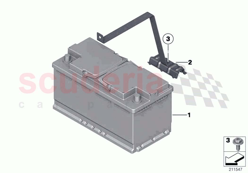 Original BMW battery of Rolls Royce Rolls Royce Dawn RR6(2017-2023)