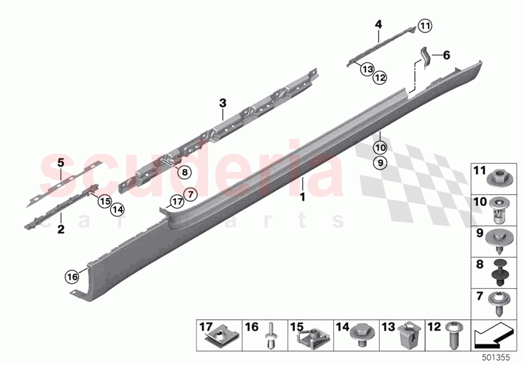 Cover door sill wheel arch of Rolls Royce Rolls Royce Dawn RR6(2017-2023)